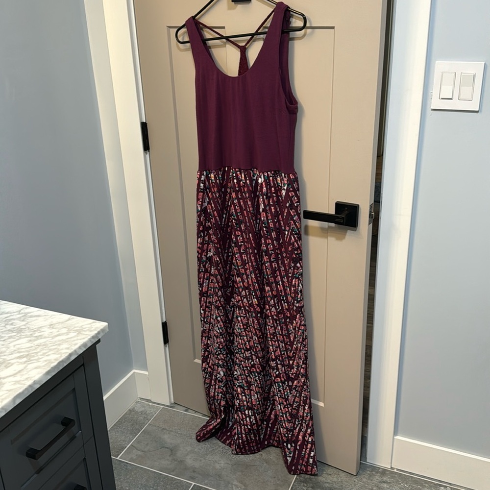 Love maxi dress plum L